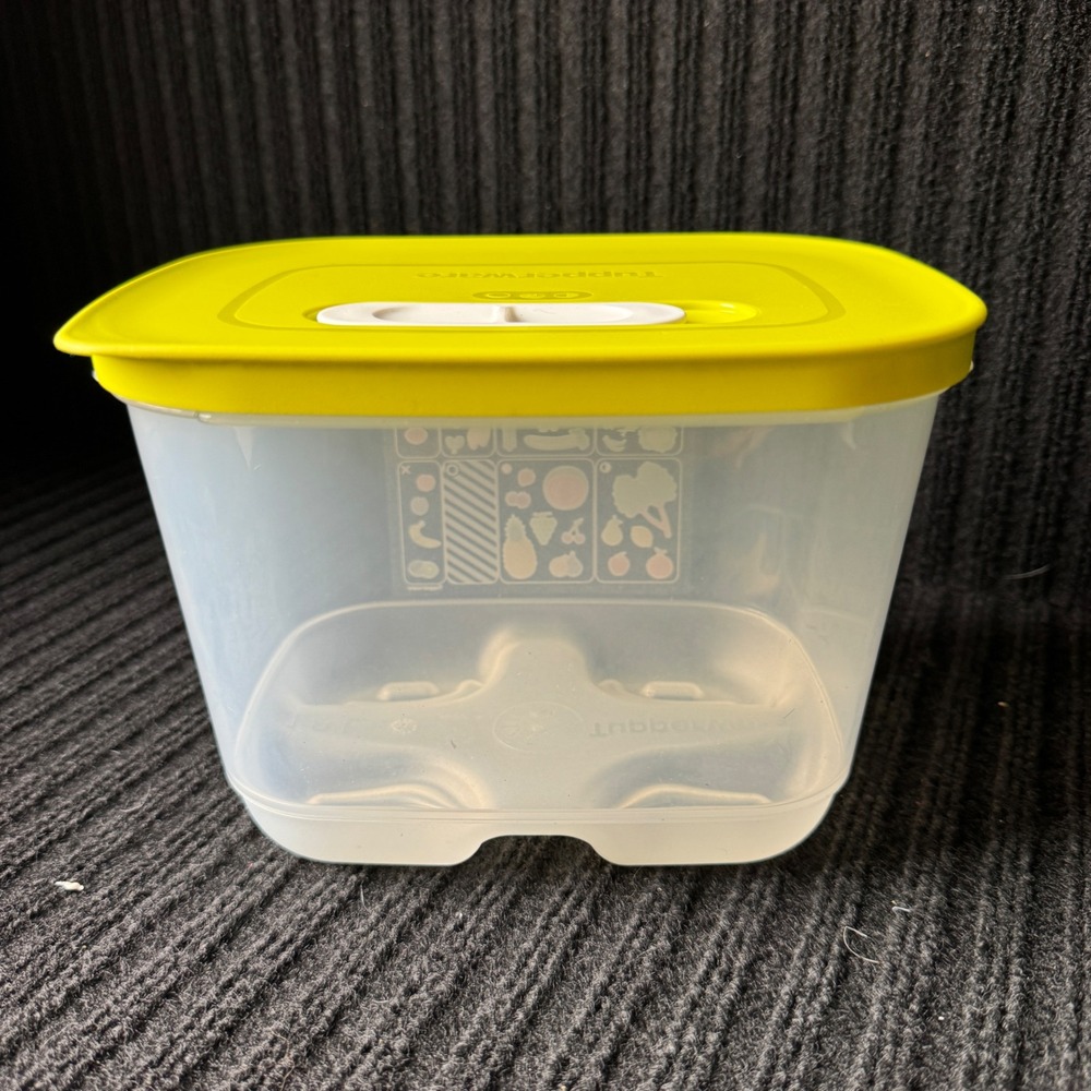 Tupperware FridgeSmart Small Deep 1.8L Container Lime Green Lid 1 3/4 Qt - Picture 4 of 7